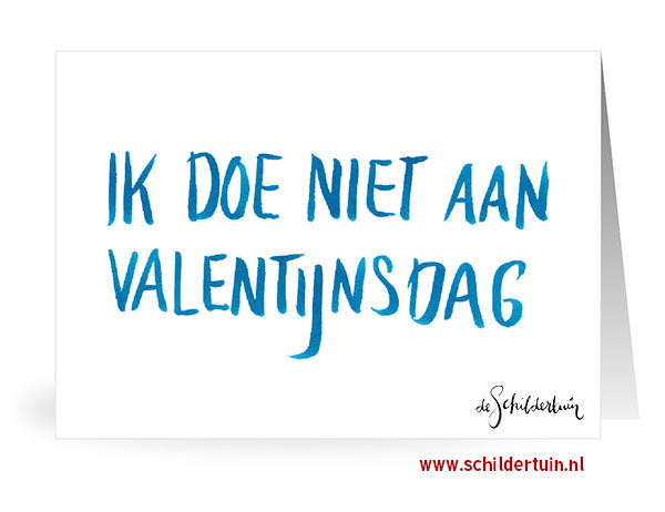 Valentijnskaart met grappige handgeschreven tekst