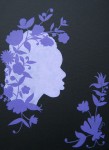 Vandaag is paars, acrylverf op doek Vandaag is paars, schilderij, acrylverf op doek