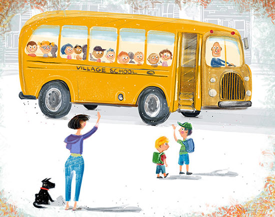 First Day, illustratie van Dave Szalay