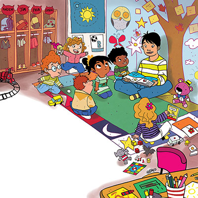 Pria's First Day, illustratie van Hatem Aly