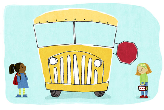 First Day of School, illustratie van Juliann Law