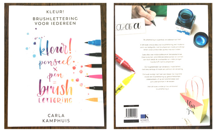 foto van het boek Kleur! Brushlettering voor iedereen van Carla Kamphuis