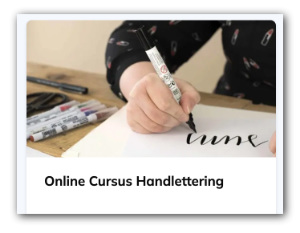 banner Online Cursus Handlettering | tekencursus via Soofos