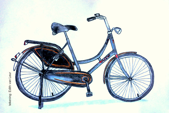 tekening van een fiets