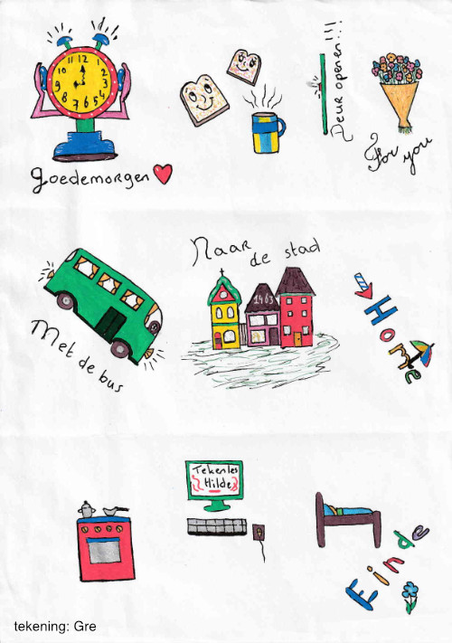 tekening van een dag