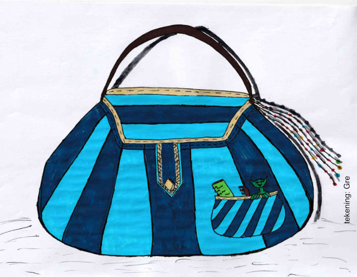 tekening van een tas