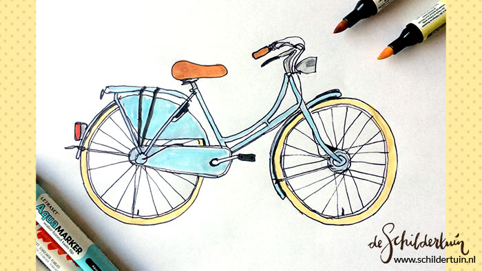 tekening van een fiets