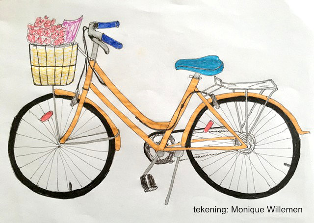 tekening van een fiets