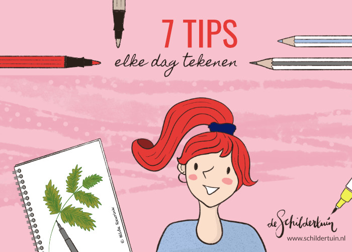 Elke dag tekenen? Met deze 7 tips lukt het!