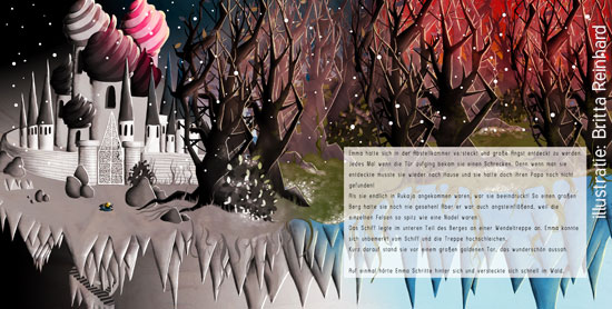 spread uit 'Emma', kinderboek met illustraties van Britta Reinhard