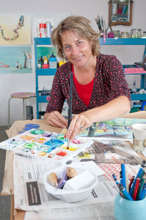 foto van illustrator Marijke Klompmaker
