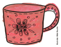 illustration of a cup for Make Art That Sells course