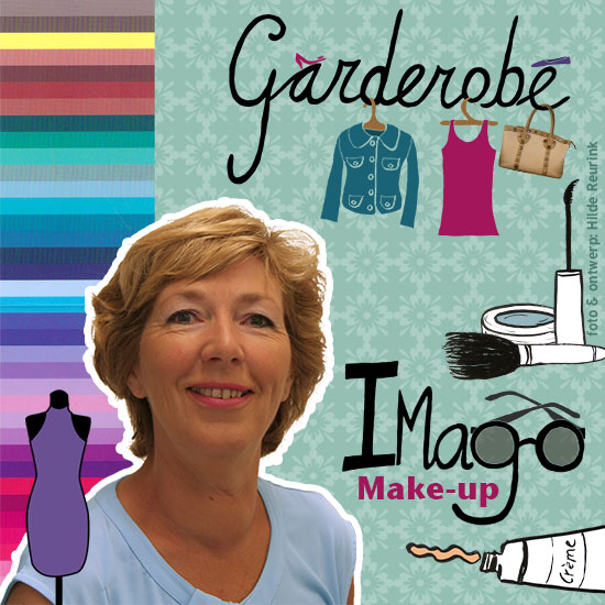 profielfoto met illustraties voor Kleuradvies Zwolle, foto en ontwerp Hilde Reurink