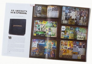 inspirerend scrapbook van illustrator Ian Phillips in UPPERCASE 18